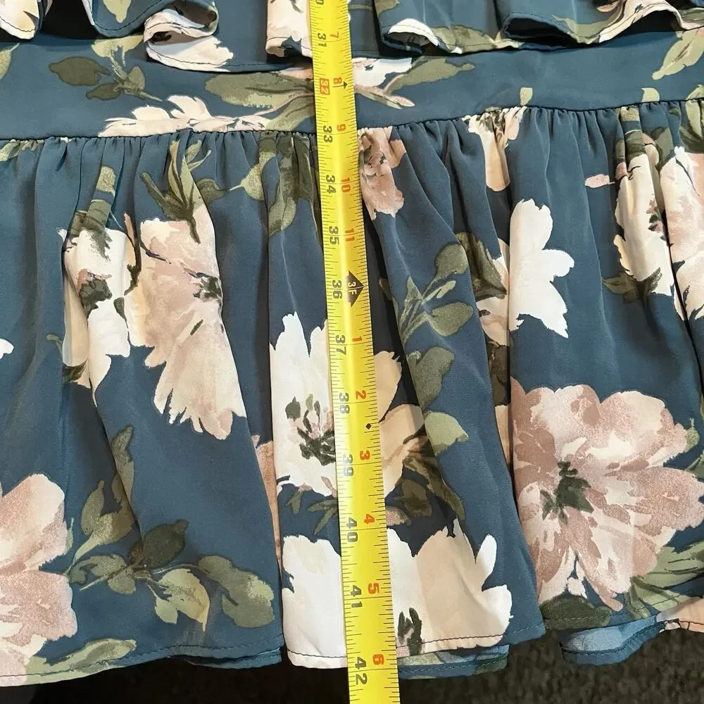 Abercrombie & Fitch Drama Tiered Romantic Maxi Dress Floral Empire waist NWT